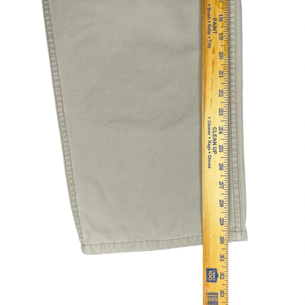 Vintage North Face A5 Series Pants Mens 36x30 Beige Canvas Belted Baggy Wide Y2K